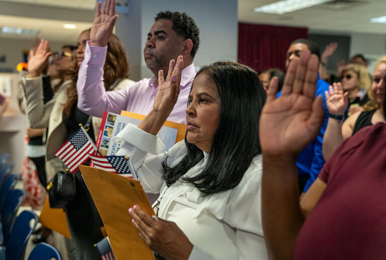 people being naturalized